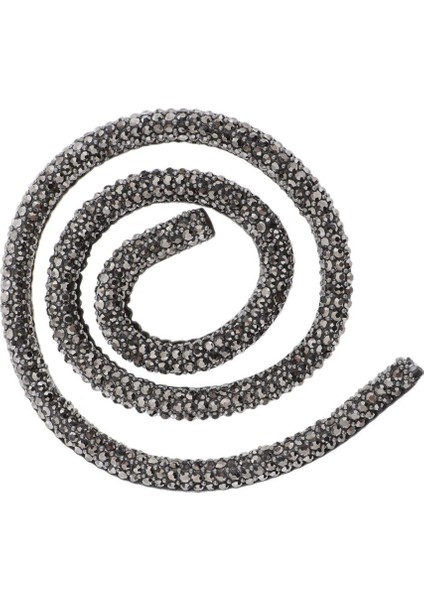 40 cm Kristal Rhinestone Trim Halat Kordon El Sanatları Bezeme Saç Aksesuarları Gri (Yurt Dışından)