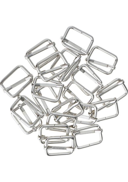 2X20 Parçalar Torba Kayışı Için Metal Ayarlanabilir Toka Konnektörü 20X13X2.8MM Gümüş 2 Adet (Yurt Dışından) fiyatları