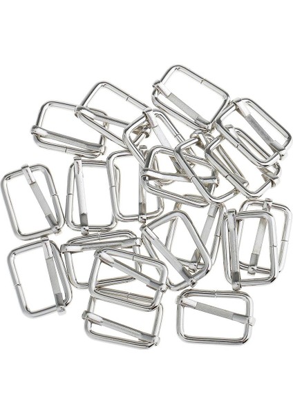 2X20 Parçalar Torba Kayışı Için Metal Ayarlanabilir Toka Konnektörü 20X13X2.8MM Gümüş 2 Adet (Yurt Dışından) modelleri