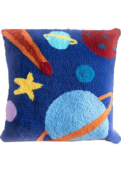 16X16 '' Atmak Yastık Kapak Kiti Craft Yumruk Iğne Malzeme Aracı Gezegen (Yurt Dışından)