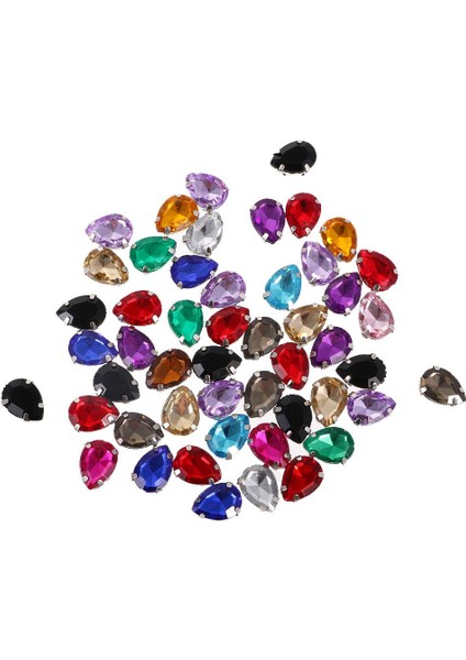 50X 10*14MM Akrilik Düğmeler Düz Boncuklar Taş Üzerinde Diken/tutkal (Yurt Dışından) modelleri