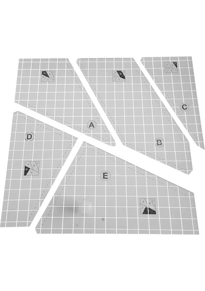 2 Set Şeffaf Patchwork Kapitone Dikiş Şablonu Terzi Dikiş Zanaat (Yurt Dışından) fiyatları