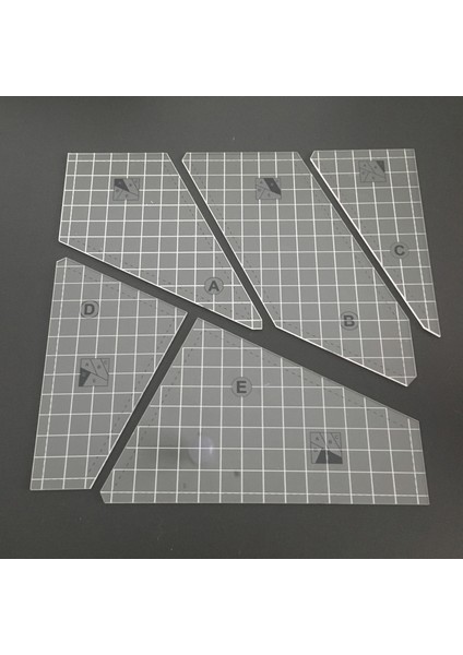 2 Set Şeffaf Patchwork Kapitone Dikiş Şablonu Terzi Dikiş Zanaat (Yurt Dışından) modelleri