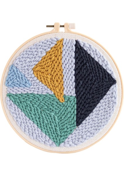 Punch Iğne Kitleri Iplik Halı Nakış Hoop Dıy Iğne Ev Dekor 20 cm Üçgen (Yurt Dışından) fiyatları