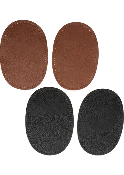 2 Çift Dirsek Yamaları Diz Giysileri Üzerine Dikiş Giysileri Dekor Için Aplike (Yurt Dışından)