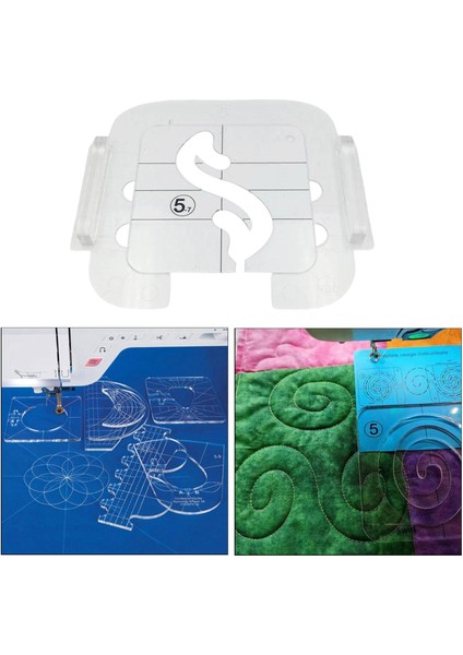 Dıy Patchwork Kintting Için Şeffaf Akrilik Lazer Kesim Kapitone Şablonları (Yurt Dışından)