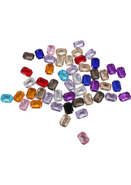 50PCS 13 * 18MM Dikdörtgen Akrilik Rhinestone Düğmesi Dıy Zanaat Için Çok Renkli (Yurt Dışından) fırsatları