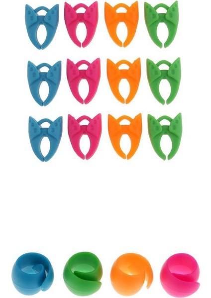 16X Silikon Bobins Tutucu Kelepçeleri Dikiş Makinesi Aksesuarları Makaralar Huggers (Yurt Dışından)