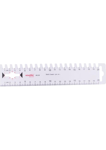 1 Adet Plastik Metrik Cetvel Kapitone Şablonu (Yurt Dışından)