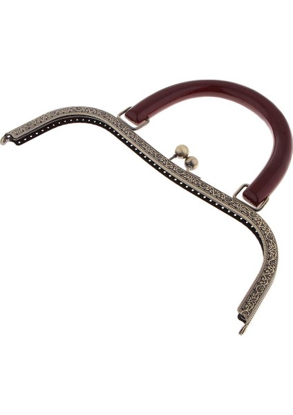 Ahşap Saplı Metal Çanta Çerçevesi, Madeni Para Çantası Diy El Sanatları Için Boncuk Öpücük Toka (Yurt Dışından) fırsatları