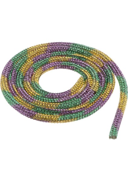 Kristal Rhinestone Trim Tüp Zincir Dıy El Sanatları Kemer Bilezik Bileklik Bezemesi Çok Renkli (Yurt Dışından)
