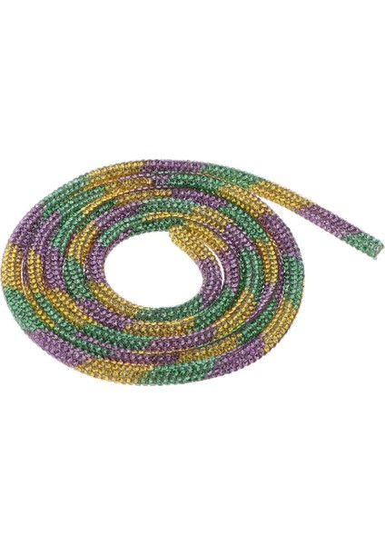 Kristal Rhinestone Trim Tüp Zincir Dıy El Sanatları Kemer Bilezik Bileklik Bezemesi Çok Renkli (Yurt Dışından)
