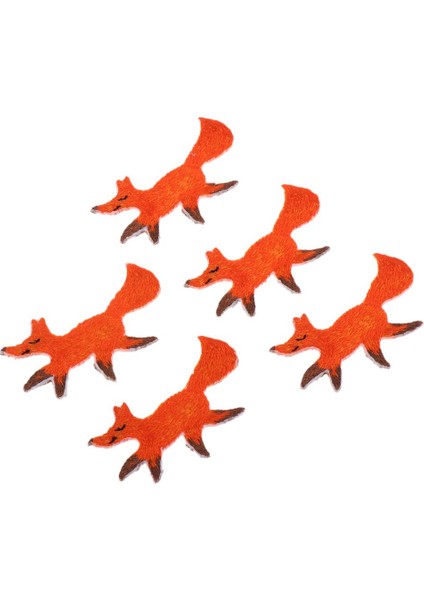 5 Adet Giysiler Için Turuncu Yamalar Yamalar Üzerinde Demir Dikiş Kumaş Giysileri (Yurt Dışından) indirimleri