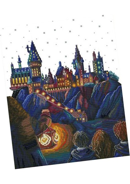 Kale Desen Boyutları Craft Damgalı Çapraz Nakış Kiti 44X53CM 11CT (Yurt Dışından)