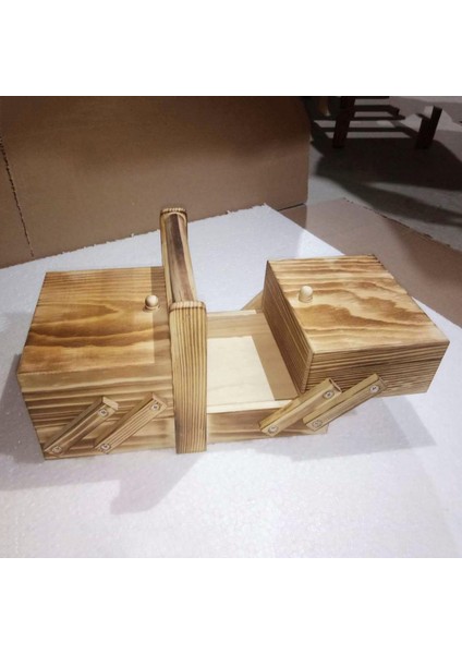 2x Katlanabilir Dikiş Kutusu Makas Aksesuarları Diken Organizatör Büyük (Yurt Dışından) fırsatları