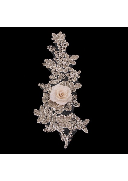 1 Çift Dantel Trim Gelin Nakış Motifi Gelinlik Aplike Yamalar Bez (Yurt Dışından) indirimleri