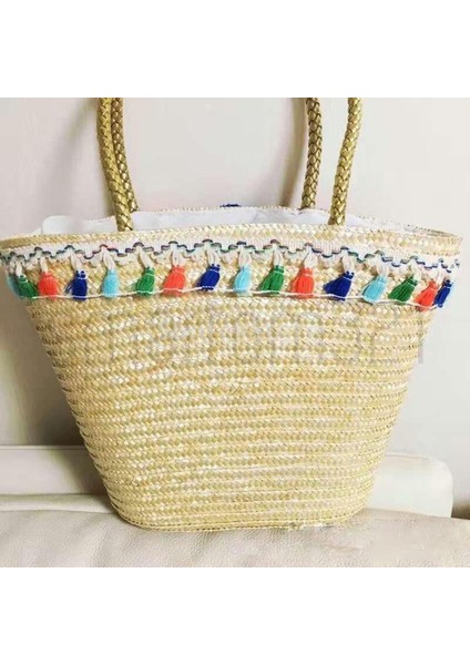 1 Yard Etnik Tarzı Trim Şerit Pom Pom Püskül Topu Saçak Aplike 2 cm Genişlik (Yurt Dışından)