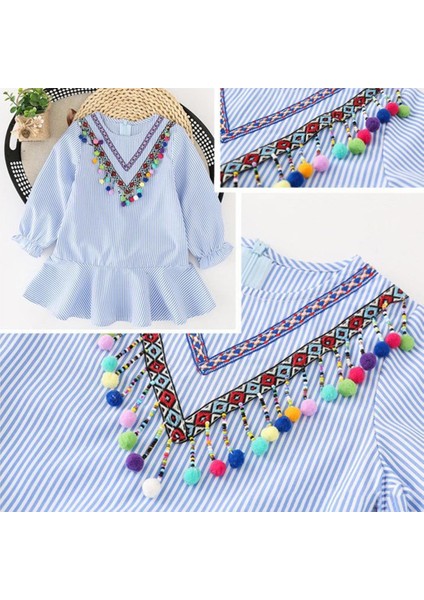 1 Yard Etnik Tarzı Trim Şerit Pom Pom Püskül Topu Saçak Aplike 2 cm Genişlik (Yurt Dışından)