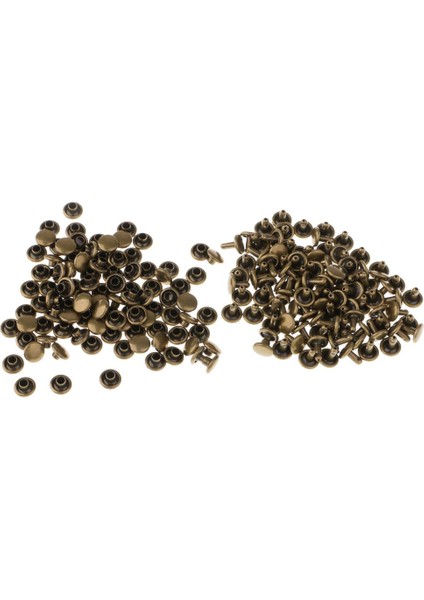 100 Çift Perçin 6/8/9/10MM Dia Çiviler El Sanatları Dıy Perçinler 6mm x 4mm, 6mm x 5mm (Yurt Dışından)
