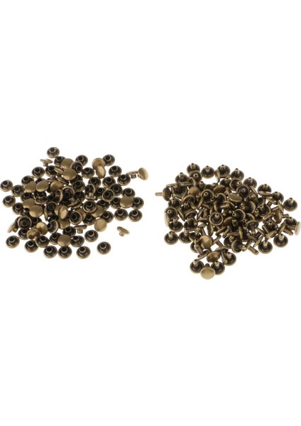 100 Çift Perçin 6/8/9/10MM Dia Çiviler El Sanatları Dıy Perçinler 6mm x 4mm, 6mm x 5mm (Yurt Dışından)
