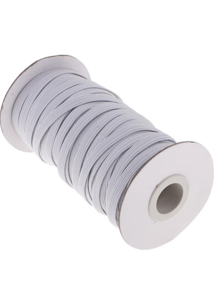 2x 6mm Düz Elastik Halat Streç Kablo Bant Teyp Kemeri Dikiş Trim Dizesi Örgülü 2 Grools Beyaz 6mm (Yurt Dışından) modelleri