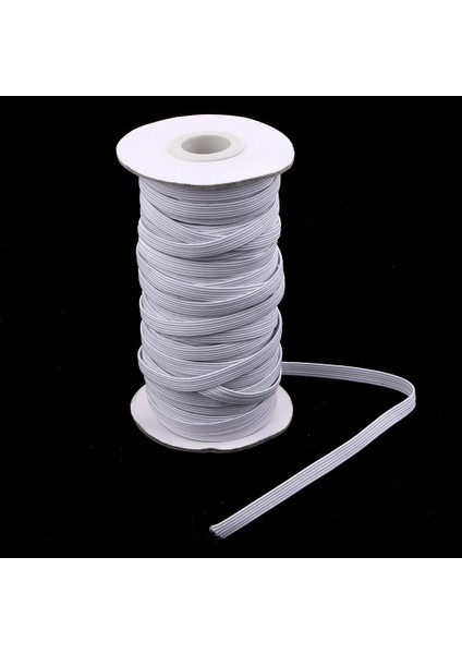 2x 6mm Düz Elastik Halat Streç Kablo Bant Teyp Kemeri Dikiş Trim Dizesi Örgülü 2 Grools Beyaz 6mm (Yurt Dışından) fırsatları