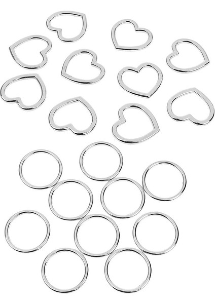 Prettyia Heart & O Şekil Zihinsel Tokalar Çanta Kayışı Ayarlayıcı Paketi 20 (Yurt Dışından)