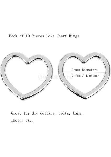 Prettyia Heart & O Şekil Zihinsel Tokalar Çanta Kayışı Ayarlayıcı Paketi 20 (Yurt Dışından) modelleri