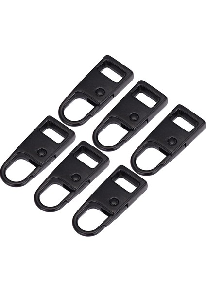 6x Metal Ayrılabilir Fermuar Etiketleri Çekme Sekmeleri Giyim Çantaları Için Set S (Yurt Dışından)