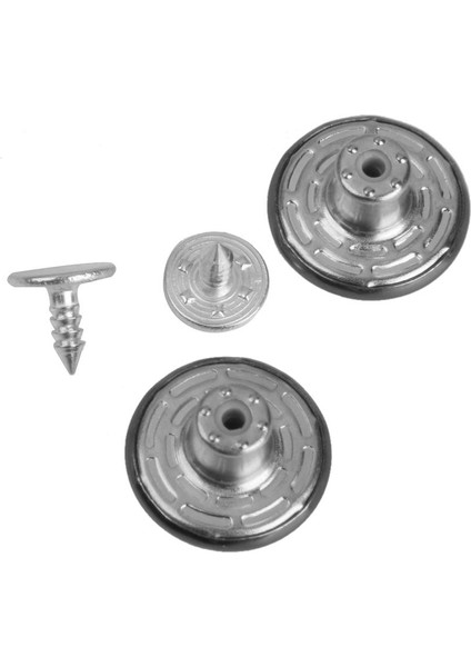 50 Set Sessiz Metal Saplama Kot Pantolon Onar Yedek Düğmeleri Snapcraft (Yurt Dışından) modelleri