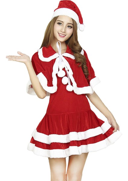 Kadın Baba Kostüm Noel Baba Şı Kı ile Dans Kostüm S Kolsuz (Yurt Dışından) modelleri