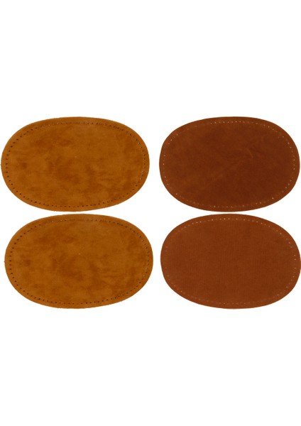 2 Renk Süet Kumaş Oval Dikme Dirsek Diz Yaması Dekoratif Dikiş Zanaat (Yurt Dışından)