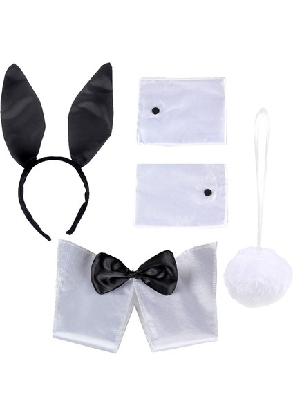 Head Band Bow Tie Bileklik Kuyruk Başlık Dekoratif Bowtie Tavşan Kostümü (Yurt Dışından) fiyatları