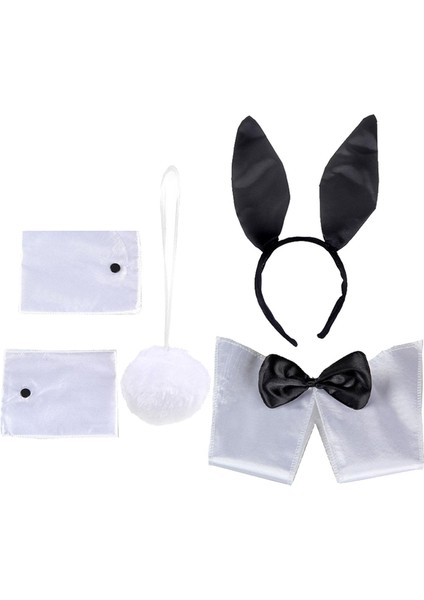 Head Band Bow Tie Bileklik Kuyruk Başlık Dekoratif Bowtie Tavşan Kostümü (Yurt Dışından) modelleri