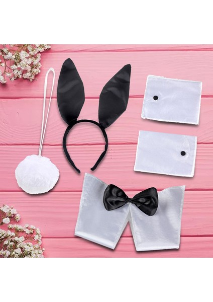 Head Band Bow Tie Bileklik Kuyruk Başlık Dekoratif Bowtie Tavşan Kostümü (Yurt Dışından) indirimleri