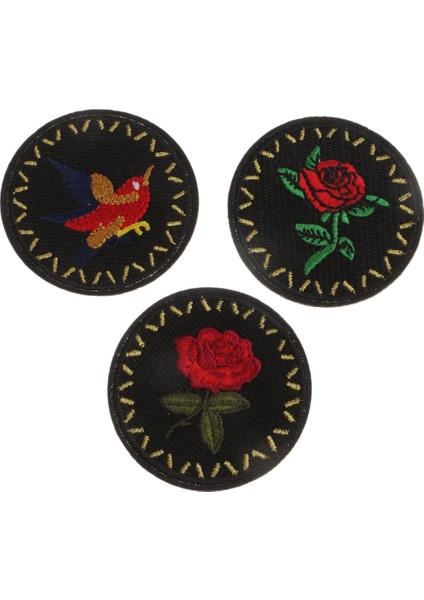 8pcs Nakış Kumaş Aplike Dekoratif Yamalar El Sanatları Giysileri Çok Molor Kuşlar ve Çiçek 6.2cm (Yurt Dışından) fırsatları
