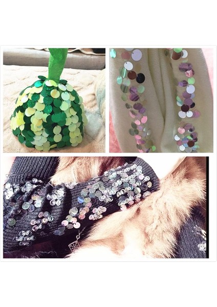 4xdiy Parlak Yuvarlak Gevşek Payetler Paillettes Dikiş Zanaat 16MM Renkli 4 Adet (Yurt Dışından) fiyatları