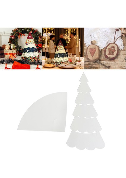 14 Adet Açık Akrilik Noel Ağacı Kapitone Şablon Sanat El Sanatları Dikiş Seti (Yurt Dışından) modelleri
