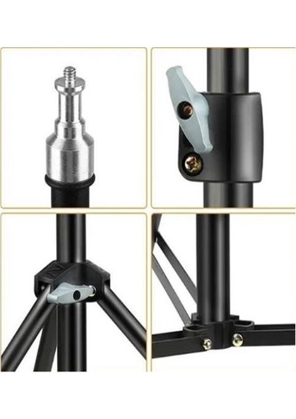2.1 Metre Sarsılmaz Metal Tripod Işık Tripodu Universal Fotoraf Makinesi Tripodu Şemsiye Tripodu modelleri