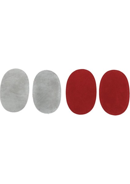 4pcs Dirsek Diz Yamaları Oval Dikiş Aplike Süet Giysi Için Diy Kot Pantolon (Yurt Dışından)