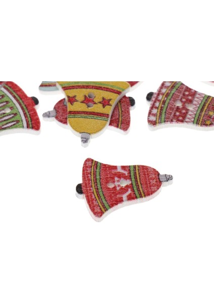 20PCS Noel Zili Ahşap Düğmeler Ahşap Düğme Süsleri Diy Dekorasyonlar (Yurt Dışından) modelleri