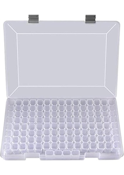 124 Izgaralar Plastik Elmas Saklama Kutusu Rhinestone Organizatör Konteyner Tutucu (Yurt Dışından)