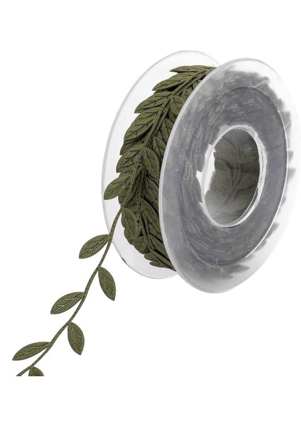 4X15M Düğün Duvar El Sanatları Için Şerit Trim Çelenk Parti Dekor Koyu Yeşil 4 Pcs (Yurt Dışından)