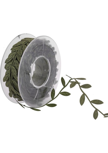4X15M Düğün Duvar El Sanatları Için Şerit Trim Çelenk Parti Dekor Koyu Yeşil 4 Pcs (Yurt Dışından)