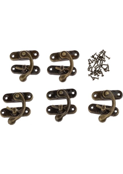 10PCS Antik Bronz Salıncak Kilidi Toka Çanta Kilitleme Kutusu Mandal Vida (Yurt Dışından)