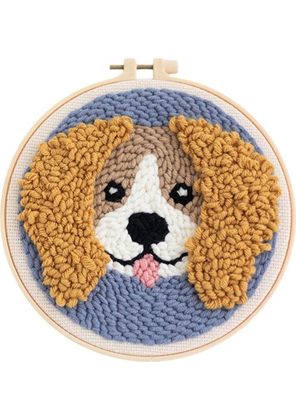 Yumruk Iğne Kiti Yumruk Iğne Köpek Nakış Dişli Aracı Dıy Iğne A (Yurt Dışından)