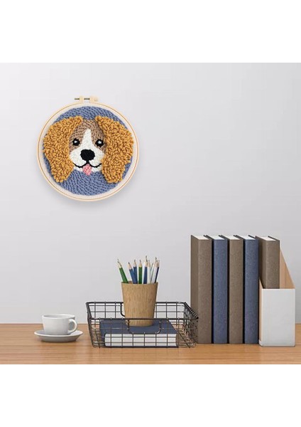 Yumruk Iğne Kiti Yumruk Iğne Köpek Nakış Dişli Aracı Dıy Iğne A (Yurt Dışından)