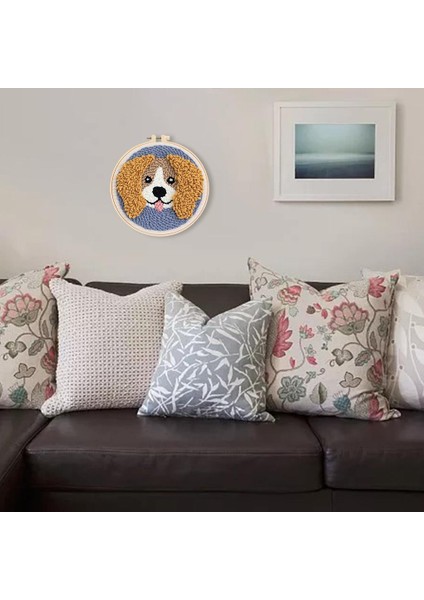 Yumruk Iğne Kiti Yumruk Iğne Köpek Nakış Dişli Aracı Dıy Iğne A (Yurt Dışından)