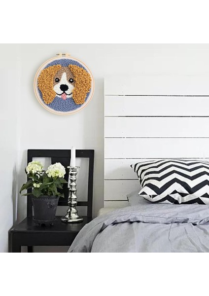 Yumruk Iğne Kiti Yumruk Iğne Köpek Nakış Dişli Aracı Dıy Iğne A (Yurt Dışından)