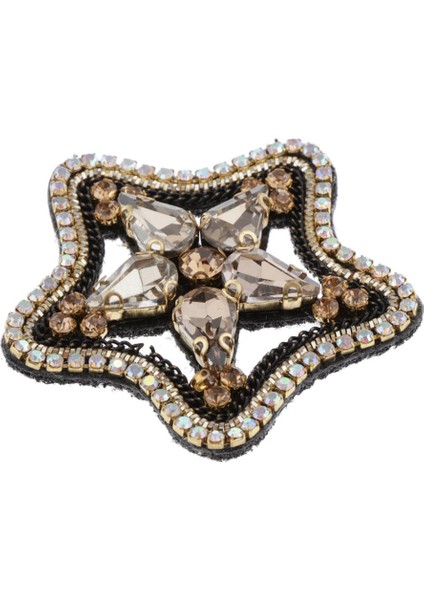 Kristal Yıldız El Yapımı Aplikler Pentagram Yama Dikiş Zanaat Aksesuarları Dıy (Yurt Dışından)